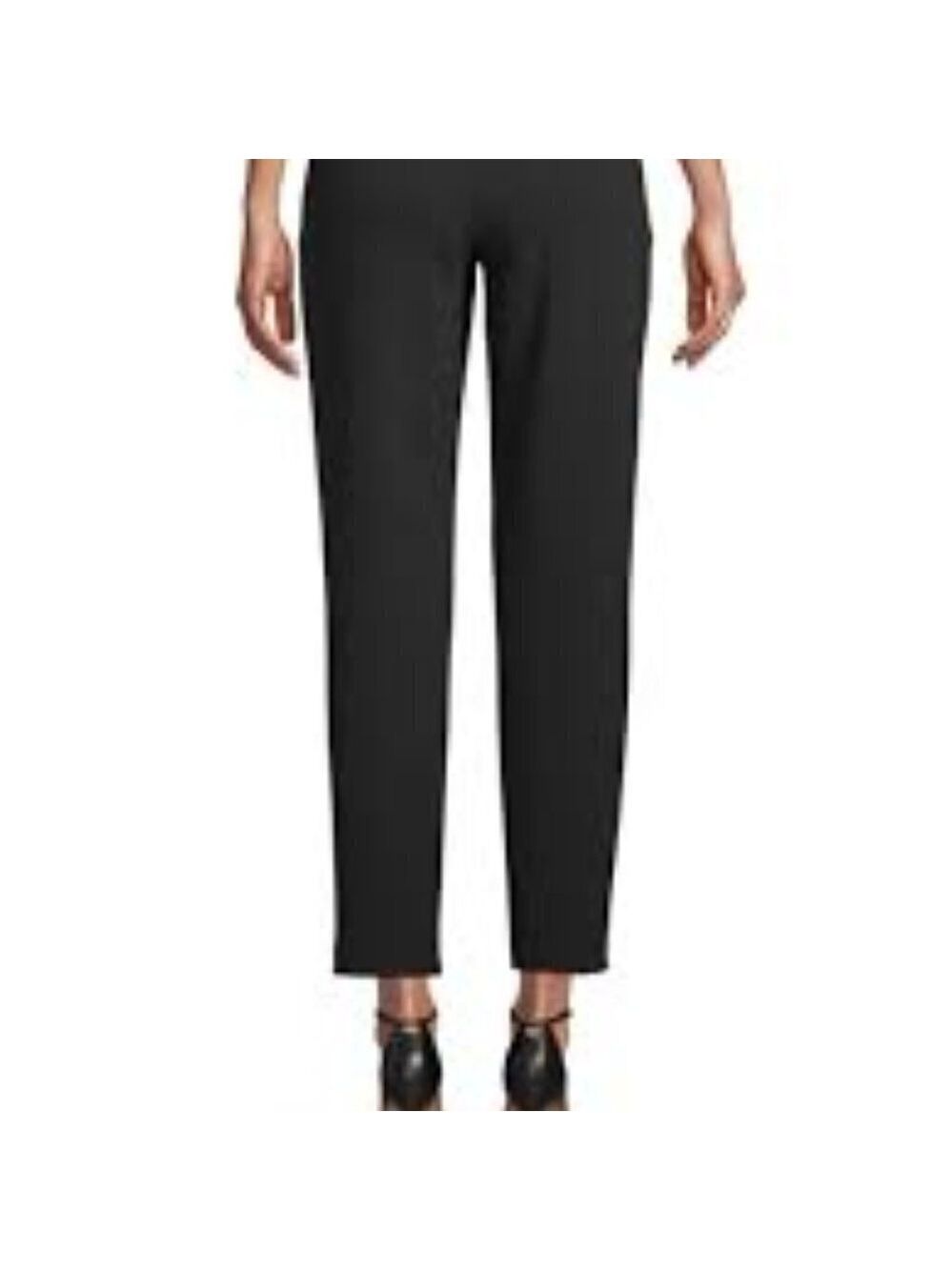 H by Halston BNWT pullon ankle crop black pant XS